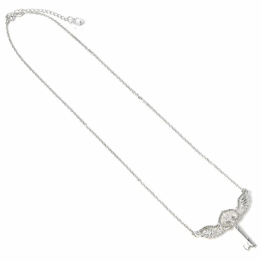 Harry Potter sterling silver Flying Key Necklace with crystal Elements
