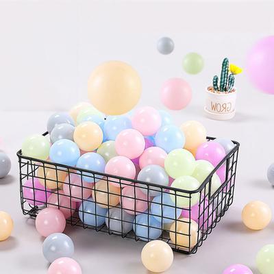 100Pcs/Set Colorful Pit Ball Round Star Thickened PE Crush Proof BPA Phthalate Free Safe Indoor Outdoor Baby Toddler Kids Ocean Ball Pool Toy Kit