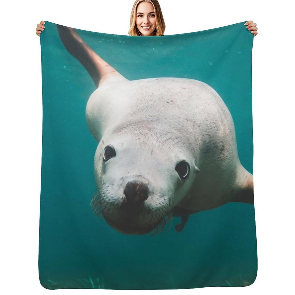 Seal Throw Blanket Ultra Soft Flannel Fleece Blanket For All Seasons