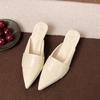 Pointed thin heel bag head slippers women's wear 2025 spring and summer new fashion sandals half slippers