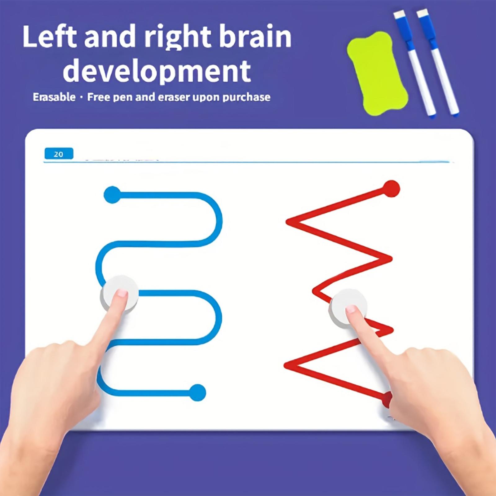 Left And Right Brain Development, Children s Brain Thinking Training, Concentration,Attention, Fine Motor Toys 20ML One Size