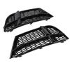 Front Bumper Fog Light Grille 8V3807681AE Fog Lamp Grill Trim for A3 8V S‑Line 2016‑2020 Gloss Black