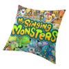 My Singing Monsters Throw Potahy na polštáře Dekorace do obývacího pokoje Severské dobrodružství Videohra Venkovní polštáře Čtvercový povlak na polštář