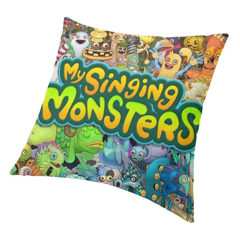 My Singing Monsters Throw Potahy na polštáře Dekorace do obývacího pokoje Severské dobrodružství Videohra Venkovní polštáře Čtvercový povlak na polštář