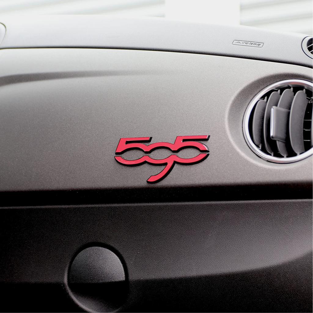 Design Original Custom Emblem Transformer Kit for the Abarth 595 All Series vehicles with a emblem on the interior panel [Eve Product] (Pre-painted)