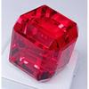 Red Ruby Lab Created 57.3+ Ct Cube Cut Excellent Certified Loose Gemstone