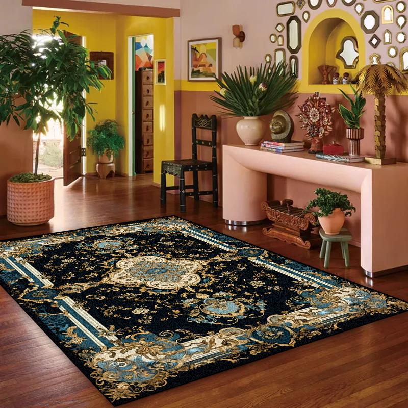 Vintage Persian Luxury Carpet Bohemian Ethnic Style Living Room Sofas Home Decorations Rugs Bedroom Bedside Custom Non-Slip Mat