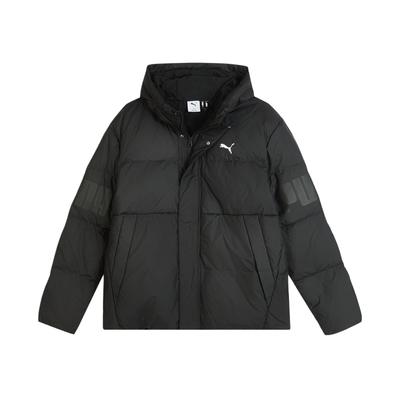 Kışa Hazırlanmış Temel Kaz Tüyü Sıcak Fermuarlı Kapüşonlu Spor Kaz Tüyü Mont Unisex Mont 692812-01