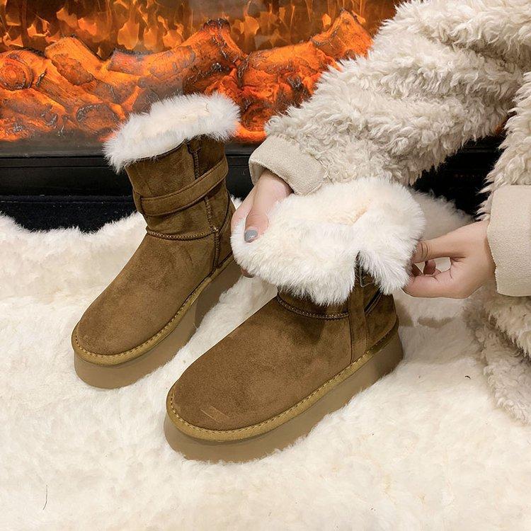 

[Издание из коровьей кожи] Зимние сапоги, но сапоги до колена с бархатными теплыми полусапожками для женских новых моделей зимы 2025 года 40 верблюд