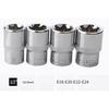Set 14 Pezzi Chiavi a Bussola E-Torx Stella Femmina con Custodia 1/4, 3/8, 1/2 in. Set di chiavi a bussola esagonali esterne E4-E24 Set di chiavi a bussola per coppia