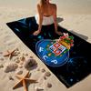 Asciugamano da Spiaggia con Stemma FC Porto, Asciugatura Rapida, Facile da Curare, Utilizzabile Sia per il Fitness che per le Vacanze al Mare, Essenziale Sportivo Regalo per Tifosi