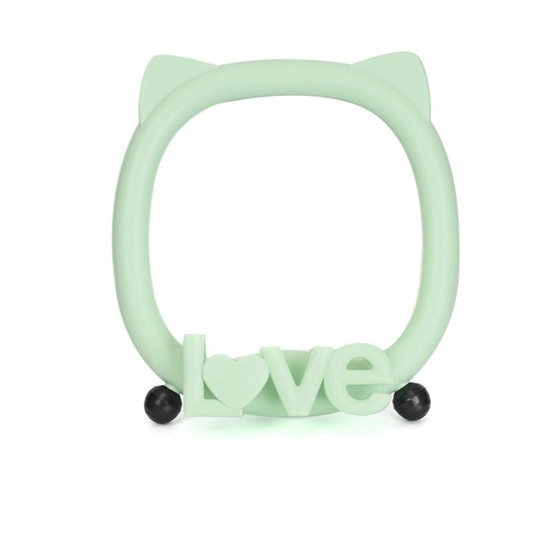 

Cute Cat Bear Ear Desktop Decorative Mirror Standing Makeup Mirror with Mobile Phone Holder Student Dormitory Supplies 2025 New