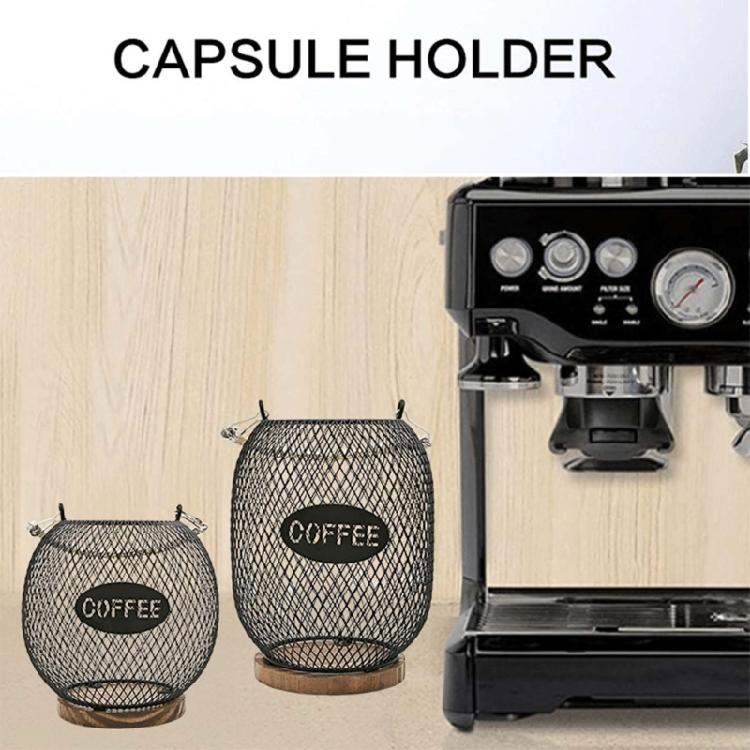 Fashionable Coffee Accessory Storage Basket With Protective Opening Portable for Maintaining Cleanliness and Order