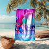 Personalized customized proof beach towel with Trolls pattern - soft, absorbent,quick-drying,perfect swimming,camping&bathing