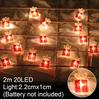 Santa Claus LED Light String Merry Christmas Decoration For Home 2025 Cristmas Ornament Xmas Navidad Natal Gifts New Year 2025