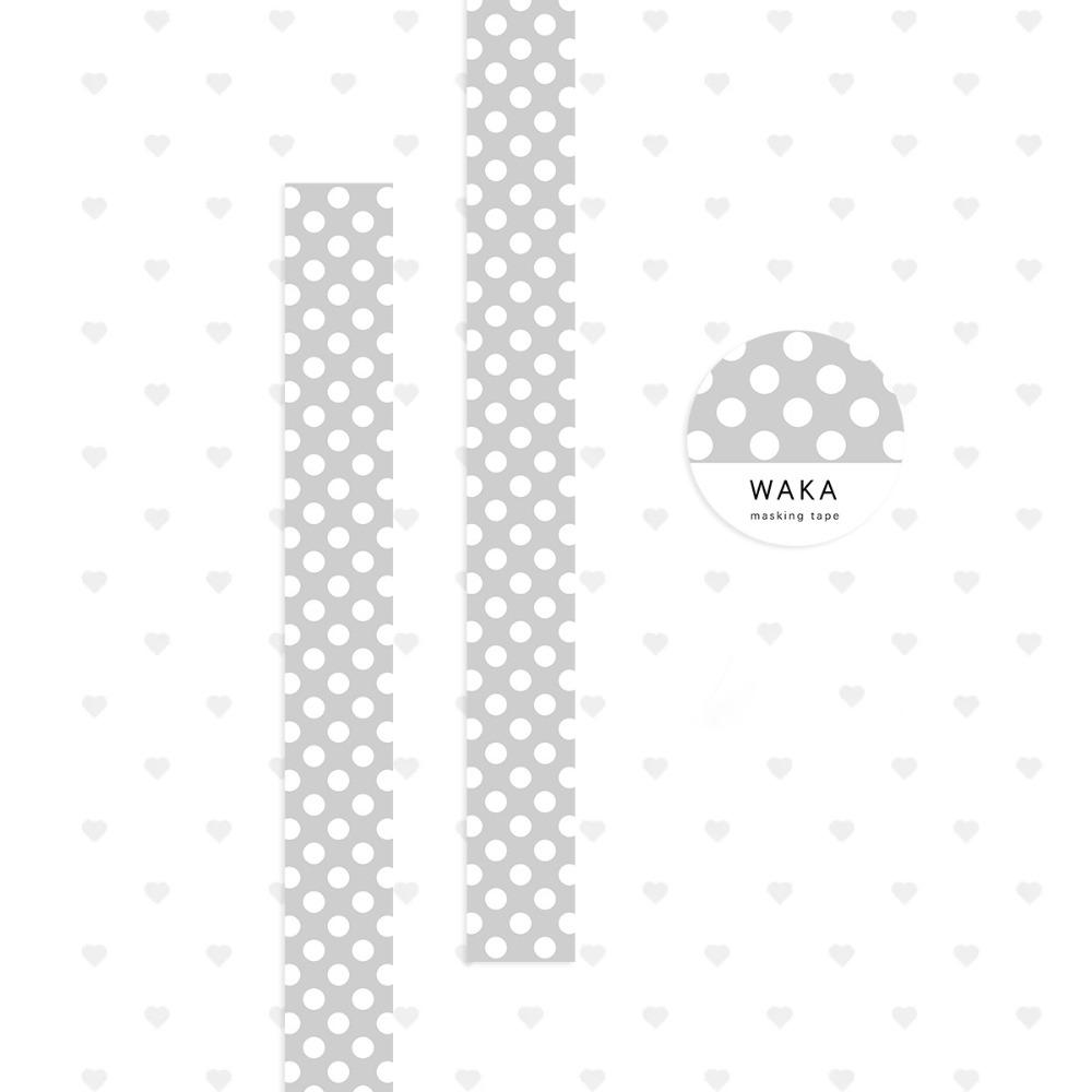 New Polka Dot Washi Tape Tearable Colored Dots Decorative Stickers Masking Tape DIY Scrapbook