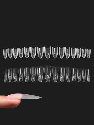 Nail Forms Fingernails Crafting Sandwich-Structure Nail Extention Tips Forms for Beginners Professionals Women Girlfriend