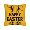 Funny Easter Cats Ears Bunny Eggs Pillow Case  Comfy Pillow Cover Vintage Pillowcases For Sofa Couch Bed Living Room