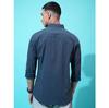 Men's Striped Casual Shirt Slim Fit Long Sleeve Poly Cotton Blend