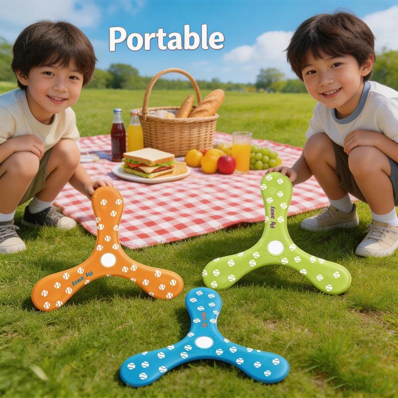 Soft EVA Flying Disc Boomerang for Kids Adults 360 Degree Automatic Return Foam Spinning Dart Outdoor Sport Toy for Beach Park 6