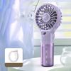 Misting Handheld Fan with 4 Speeds Settings Portable Mist Spray Summer Cooling Fan USB Rechargeable Travel Outdoor Personal Fan