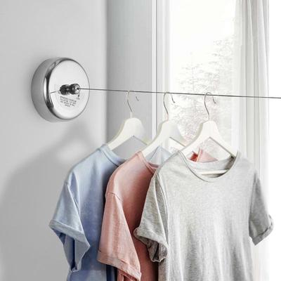 Einziehbare Wäscheleine für den Innenbereich: Unsichtbares Nylon-Stahldraht-Wäscheseil für Balkon- und Hotelgebrauch
