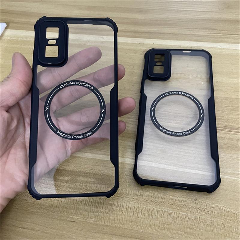 Case For Infinix GT 30 Pro Case Magnetic For MagSafe Clear Cover For Infinix GT30 Pro 5G Acrylic Protect Shell Shockproof Bumper