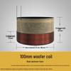 99.5mm Bass Voice Coil, 99.8 High Power, White/Black Aluminum Glass Fiber 100-Core Speaker Repair Parts