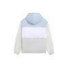 Li Ning Color Block Brand Logo Stand Collar Zip Jacket Men Jacket Micro-Crystal-Gray AFDS473-1