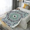 Moroccan Pattern Blanket Microfiber Flannel Cover Blanket Bedroom Living Room Sofa Soft And Comfortable Home Decoration