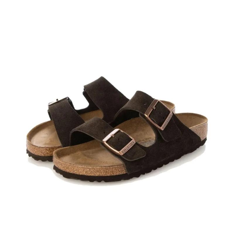 Birkenstock Unisex Stylish Slip-on Wear-resistant Slide Sandals Black 1027077 44
