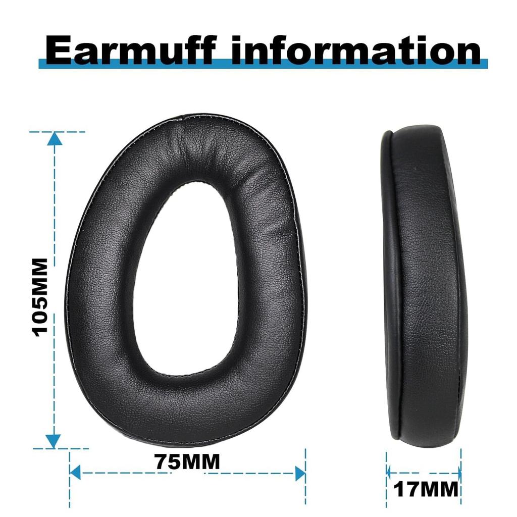 GSP300 Ear Pads Replacement Ear Pads Compatible with Ear Cushions Sennheiser GSP 300 GSP 301 GSP 302 GSP 303 GSP 350 Gaming Headphones (Black)