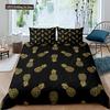 Fruit 3D Pineapple Fruit Pattern Duvet Cover Set King Queen Size Bedding Sets With Pillowcase For Boy Girl Polyester Bedding Set