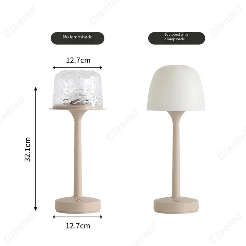 Mushroom Table Light with Water Ripple Projection Atmosphere Lights Hotel Bedroom Living Room Desk Lamp Decorative Lighting Lamp