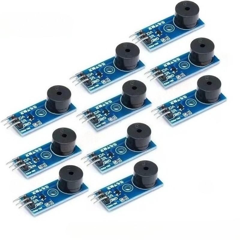 5/10PCS Active/Passive Buzzer Low Level Modules 3.3V-5V Buzzer Alarm Beeper Module 3 Pin Beep Sensor Module for Arduino, ESP32,