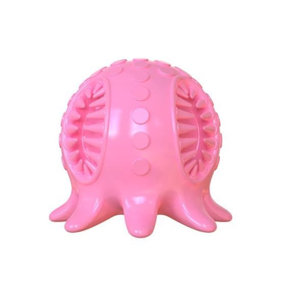 

Осьминог из ТПР Игрушка-пищалка для собак Устойчивая к укусам Пищащая Плавающая Осьминог Интерактивная игрушка Для маленьких средних больших собак Для прорезывания зубов Очистка зубов Игрушка для снятия скуки и обогащения розовый