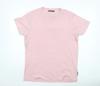 French Connection Men's Pink XL Crew Neck Cotton Blend T-Shirt