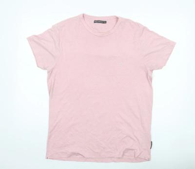 T-shirt da uomo French Connection Rosa XL Girocollo Misto Cotone