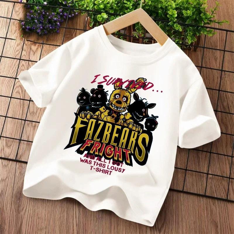 Νέα Παιδικά T-shirts Five Nights At Freddys FNAF Γραφικό Καρτούν T-shirt Παιδικά Casual Αθλητικά Μπλουζάκια Κοντομάνικα Παιδικά Ρούχα