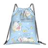 Custom P-Pochaccoes Drawstring Bag Men Women Foldable Gym Sports Sackpack Dog Cartoon Training Storage Backpacks