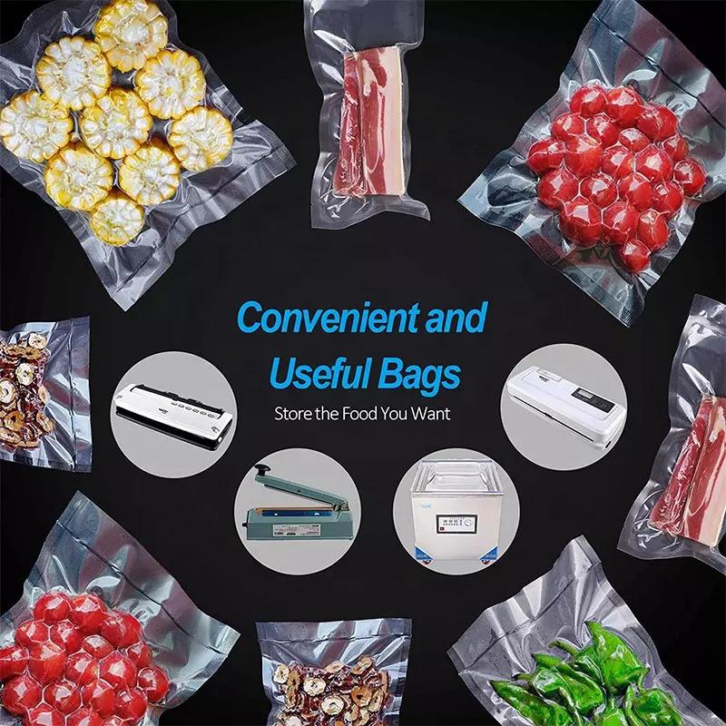 Textured Vacuum Food Storage Bags - Household & Commercial Use, Single-Sided Fresh-keeping Bags.