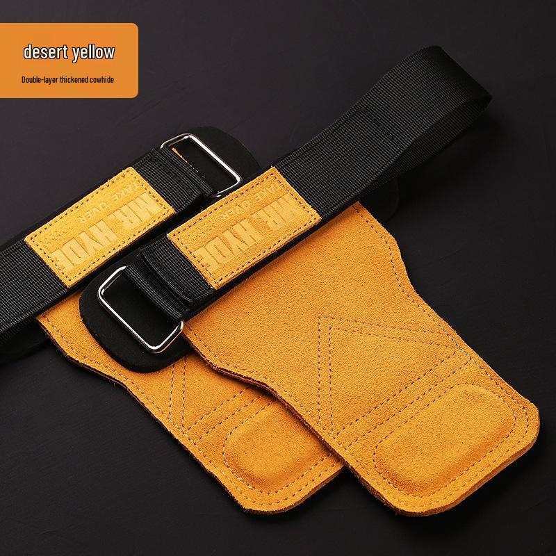 Mr. Hyde Fitness Cowhide Weightlifting Belt with Anti-Slip Palm Protector and Wrist Support for Squats  Deadlifts, Unisex