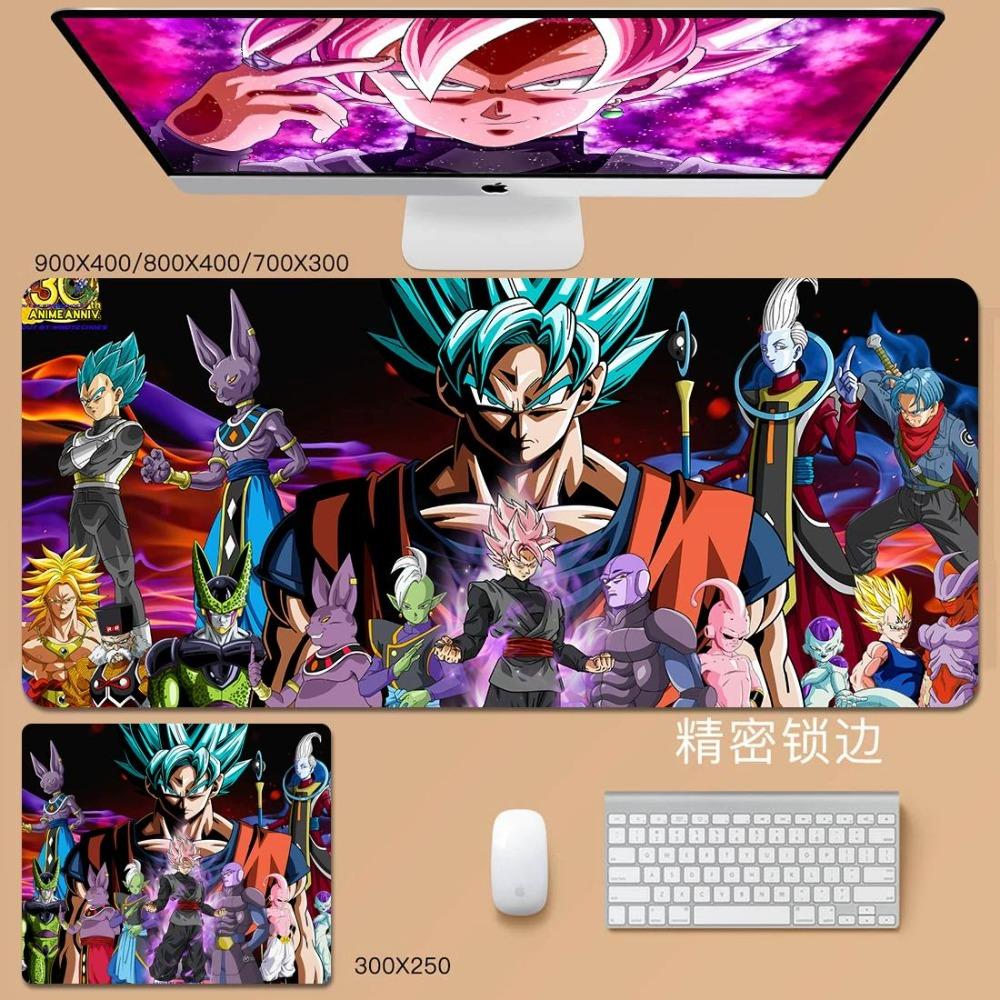 Man Cool Mouse Pad Convenience Dragon Ball Animation Son Goku Leather Mouse Pad Cartoon Vegeta Bulma Broly Large Keyboard Pad Student Desk Pad