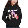 Autumn KPop Demon Hunters Pattern Pocket Hoodies Fashionable Casual Sports Long Sleeved Children's Girl Hooded Sweatshirts
