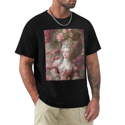 Marie Antoinette  Roses Baroques Reine T-shirt chemise d'été t-shirts graphiques rappeur t-shirts graphiques t-shirts drôles pour hommes