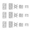 200Pcs Hair Dreadlocks Beads Flexible Alloy Exquisite Fashionable Hair Decorations Rings for Wedding Party