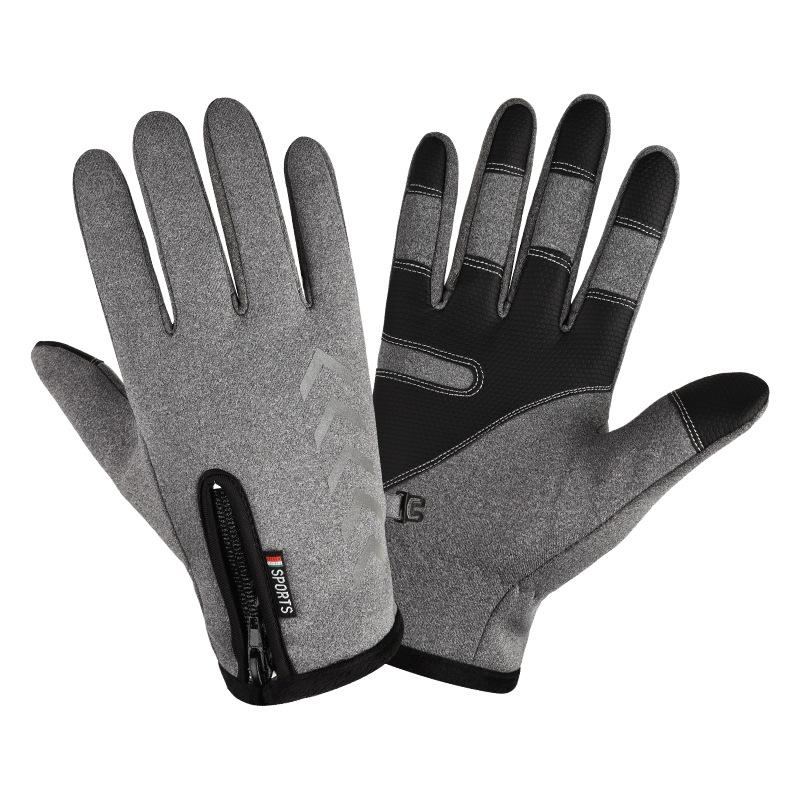 Autumn and Winter Warm Gloves for Men and Women Plus Velvet Sports Cycling Gloves for Outdoor Riding Cold-proof Full Finger Touch Screen Gloves