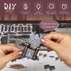 MiniCity DIY BookNook Kit Dollhouse Kit Miniature House Kit BookNook Suitable for and Birthday with LED Light - - - - Beginners, Teenagers, Adults,