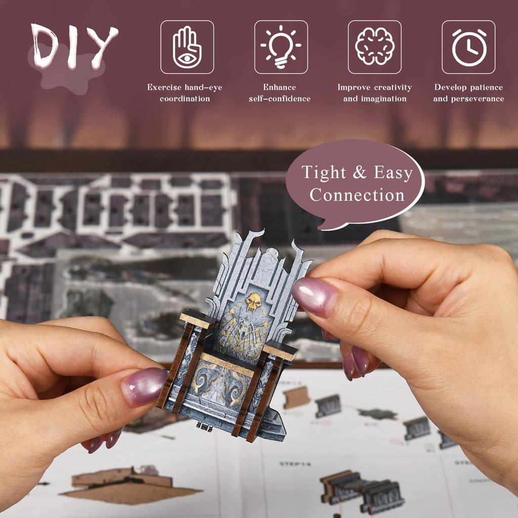 MiniCity DIY BookNook Kit Dollhouse Kit Miniature House Kit BookNook Suitable for and Birthday with LED Light - - - - Beginners, Teenagers, Adults,