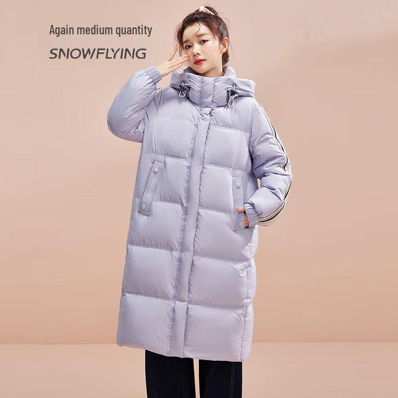 

Женский длинный пуховик XueZhongFei с капюшоном для зимы M